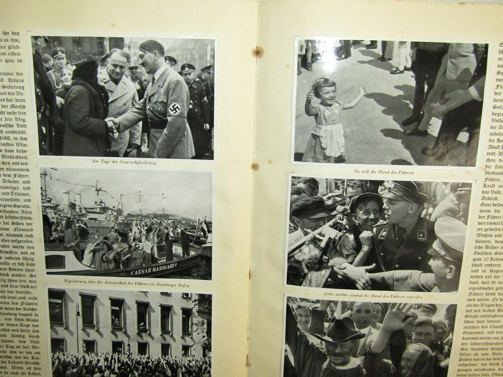 Early Third Reich Adolf Hitler "Cigarette" Photo Card Album-1936 Copyright With Christmas Dedication