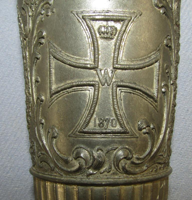 Scarce Pre WW1 Bismarck/1870 Iron Cross Motif  Jubilee/Honor Cup-Pewter