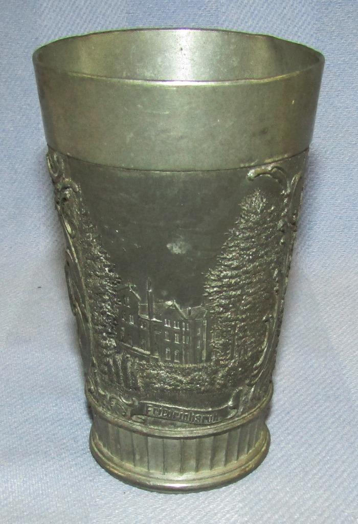 Scarce Pre WW1 Bismarck/1870 Iron Cross Motif  Jubilee/Honor Cup-Pewter