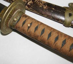 WW2 Era Japanese Naval Officer's Kai Gunto Sword-Signed Tang