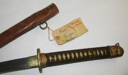 WWII Period Japanese Army Officer's Type 98 Shin Gunto Samurai Sword-Signed Tang.