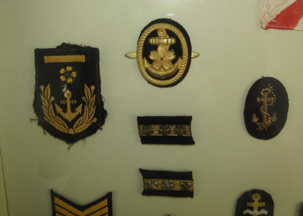 22pcs-Scarce WW2 Period Japanese Navy Insignia-Nicely Framed