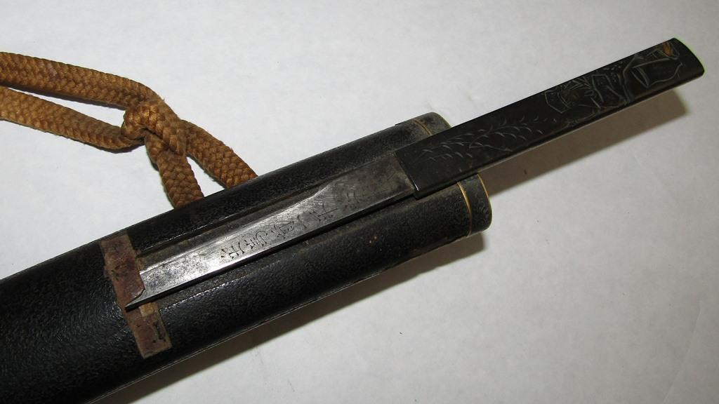 1600’s Shinto Wakizashi Blade In Samurai Style Edo Period Mounts-Signed Tang.