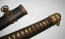 1600’s Signed Tang Blade In WW2 Era Japanese Army Officer's Type 98 Shin Gunto Sword Mounts.