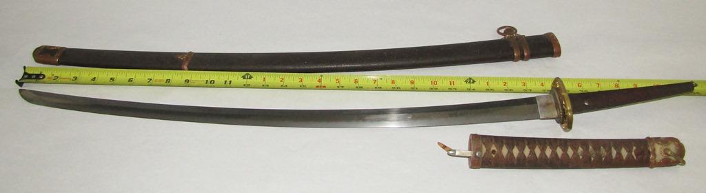 1600’s Signed Tang Blade In WW2 Era Japanese Army Officer's Type 98 Shin Gunto Sword Mounts.