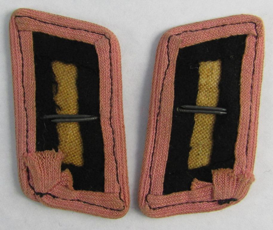 Matching Pair Panzer Wrapper Collar Tabs For EM-Uniform Removed
