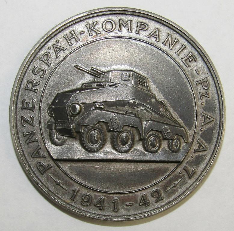 4th Panzer Division "Panzer Spah Kompanie" (Recon) Medallion-Russland 1941-42 By Deschler