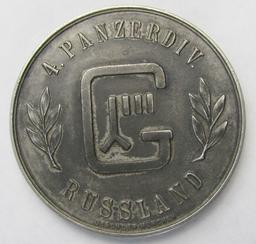 4th Panzer Division "Panzer Spah Kompanie" (Recon) Medallion-Russland 1941-42 By Deschler