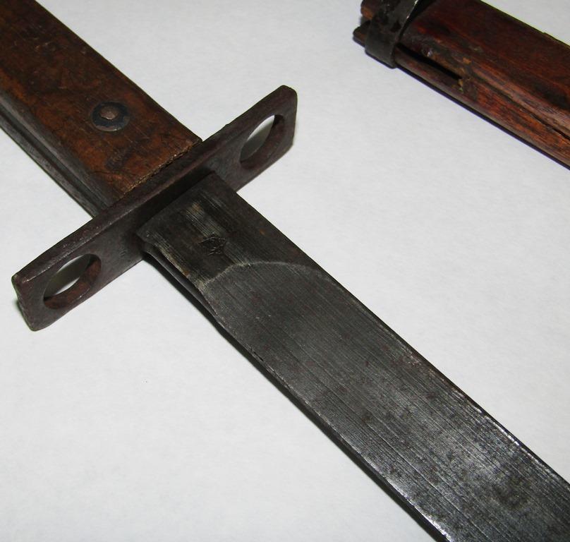 Rare late War "Last Ditch" Japanese Pole Bayonet/Short Sword With Wood Scabbard