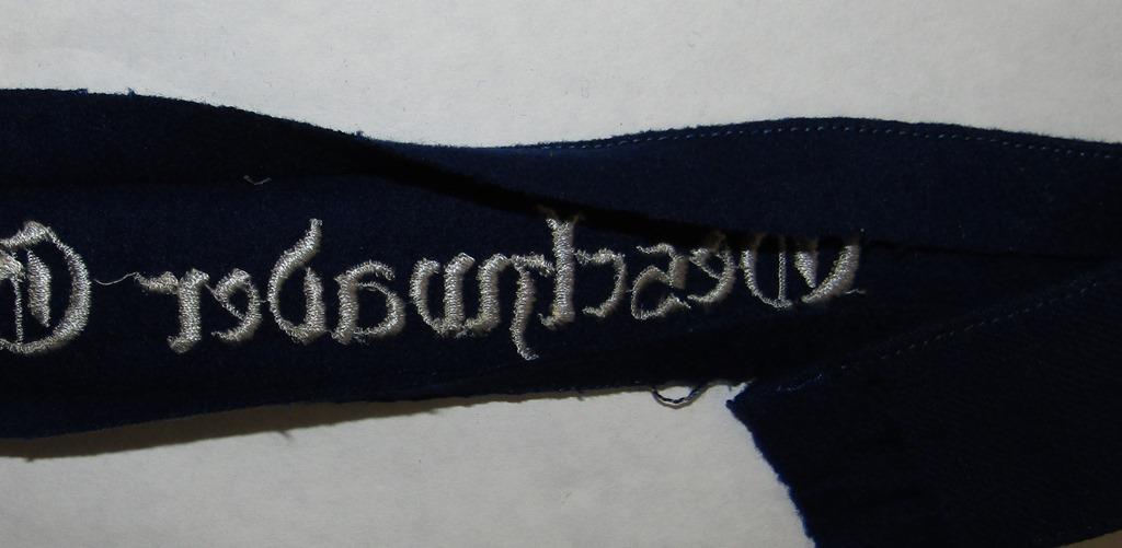 Luftwaffe Cuff Title For Enlisted/NCO "Geschwader General Wever"- Uniform Removed