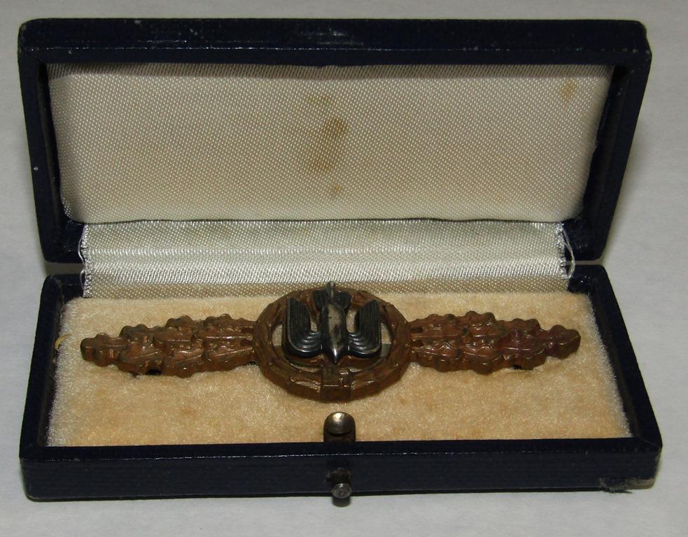 "Frontflug-Spange Fur Kampfflieger In Bronze" Bomber Clasp W/Issue Case-Detlev Niemann COA