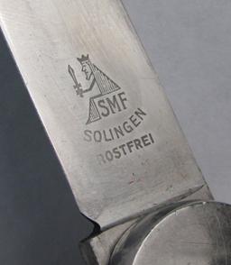 1st Model Luftwaffe Paratrooper Gravity Knife-"SMF"
