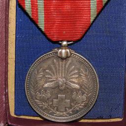 2pcs-WW2 Japanese Cased Red Cross Medal/Cased Order Of The Rising Sun