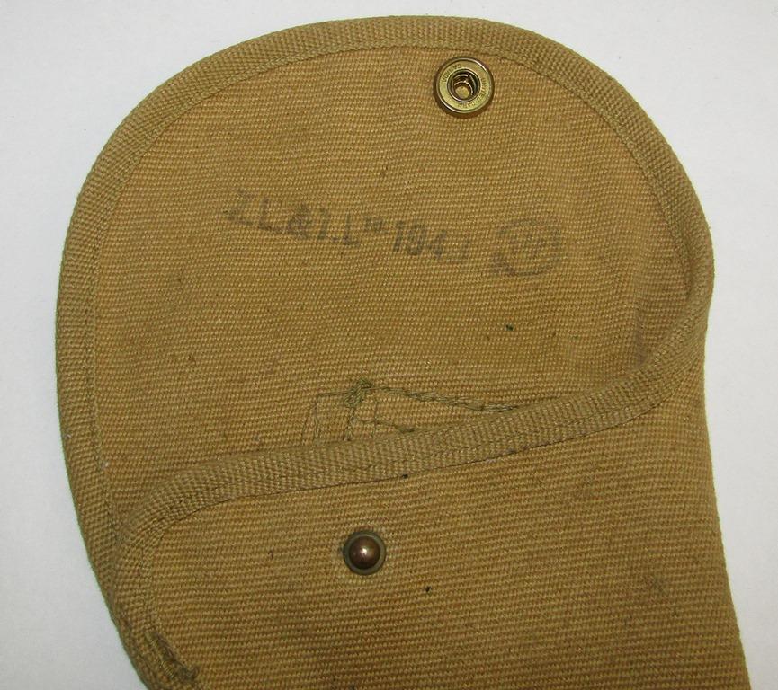 WW2 Webley Pistol Canvas Holster-Canadian Issue-1941 Dated