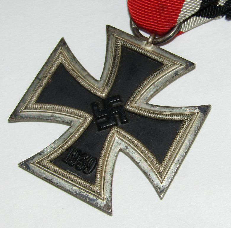 WW2 Iron Cross 2nd Class With Ribbon-"13" Maker For Gustav Brehmer