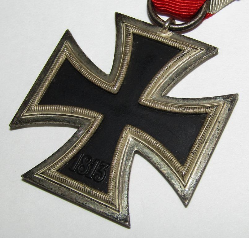 WW2 Iron Cross 2nd Class With Ribbon-"13" Maker For Gustav Brehmer