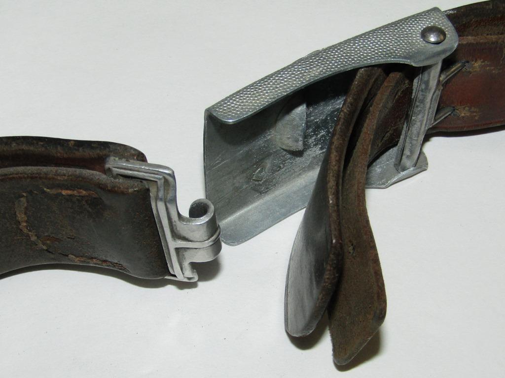 Pre/Early WW2 Luftwaffe 2pc Belt Buckle W/Leather Belt-Flak Unit Stamped-Flak Dog Tag