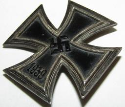 WW2 Iron Cross 1st Class-Pin With Incised Maker Number 4-"Steinhauer & Luck Ludenscheid"