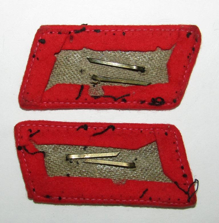 Matching Pair Uniform Removed Reichsbahn 1st Pattern Collar Tabs For Railway Line Service