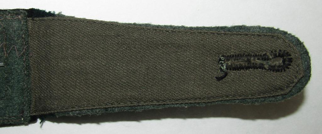 M40 German Helmet With Liner Band/Partial Chin Strap-"SE64"-Single NCO Pioneer Shoulder Board