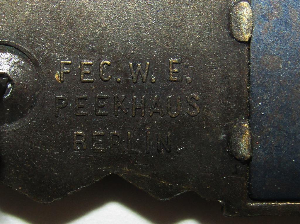 Close Combat Badge In Bronze-"PEEKHAUS/AG M.u.K GABLONZ"