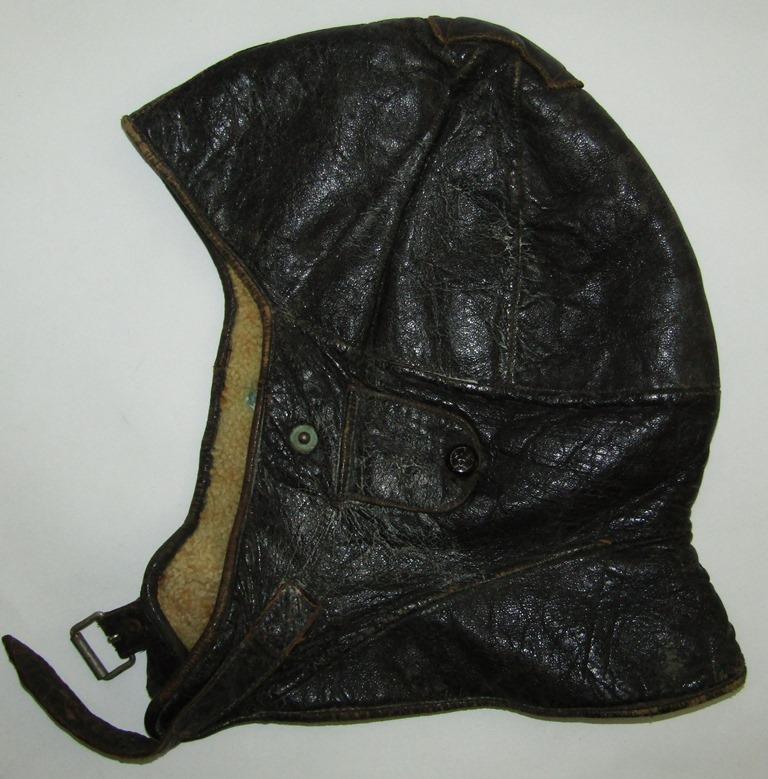 Pre/Early WW2 Luftwaffe Flight Crew/Pilot's Leather Flight Helmet