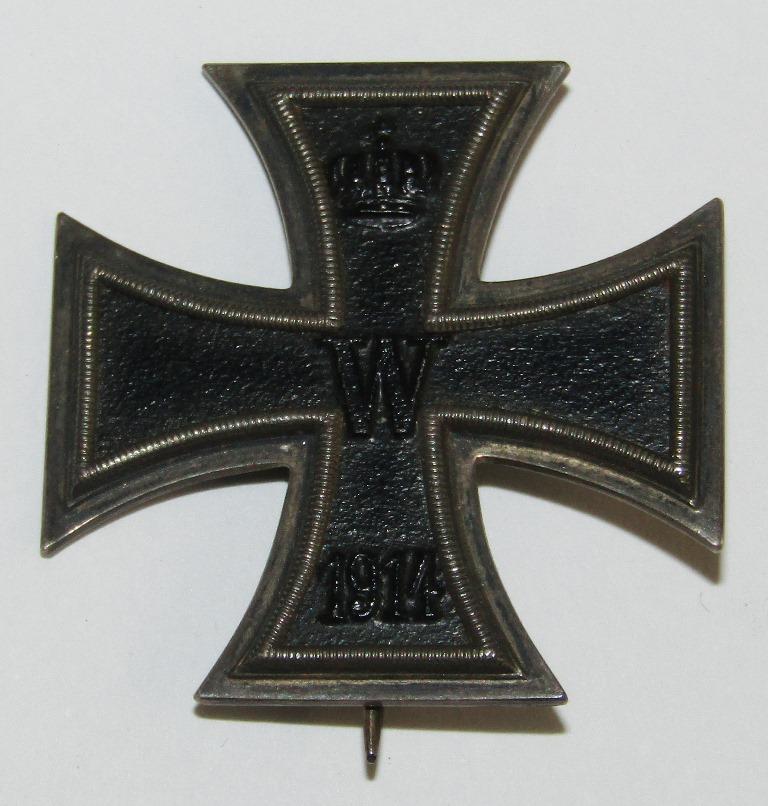 WW1 Iron Cross 1st Class W/Issue case-"S-W" Maker Stamped For "Sy Wagner, Berlin"