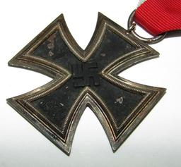 WW2 Iron Cross 2nd Class With Ribbon-"56" Maker-Small Frame