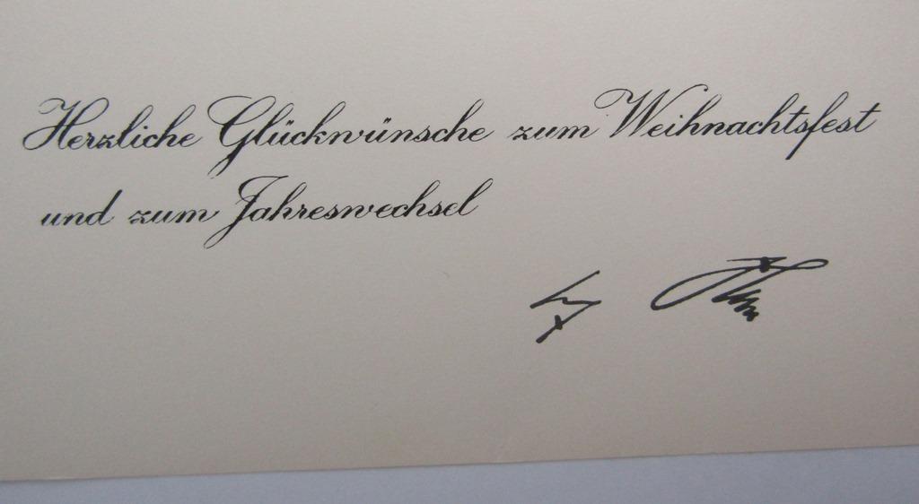 Rare Adolf Hitler December 1940 Dated Christmas/New Years Greeting Card