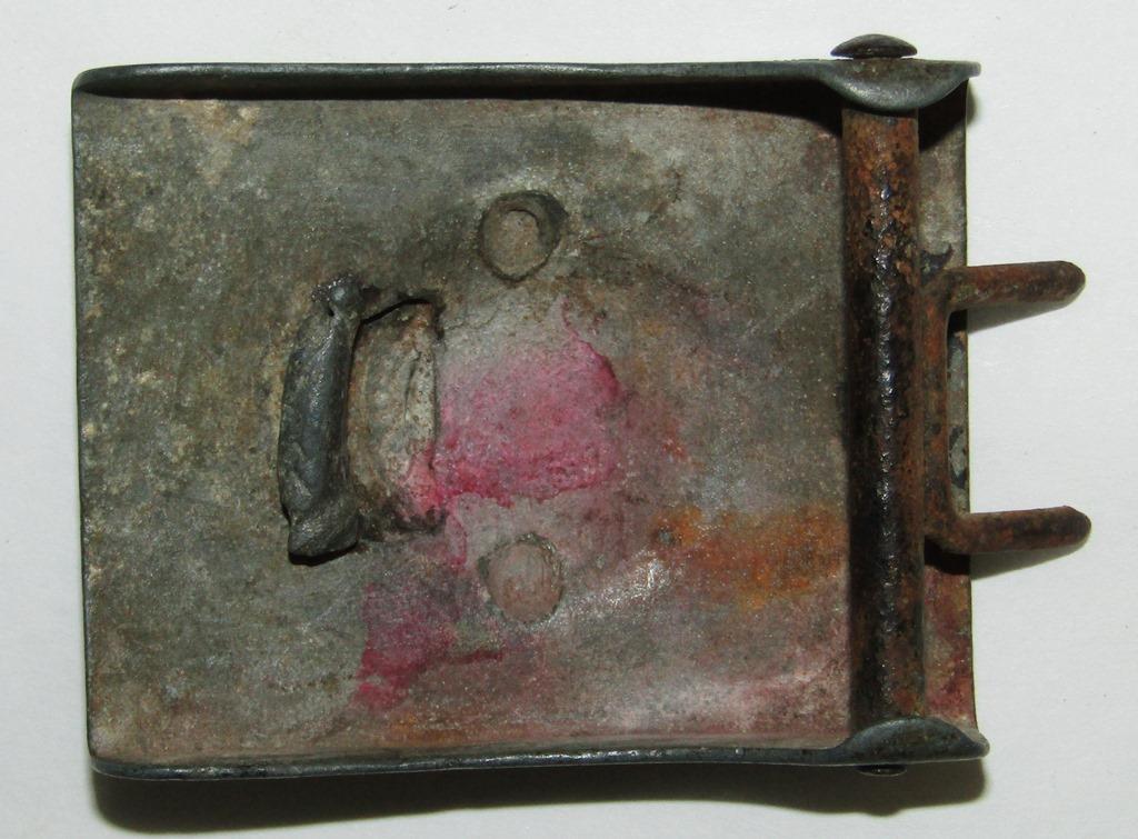 WW1 Imperial German EM Buckle-1932 Dtd.Weimar Buckle W/Tab "G.H. OSANG/Leather Belt