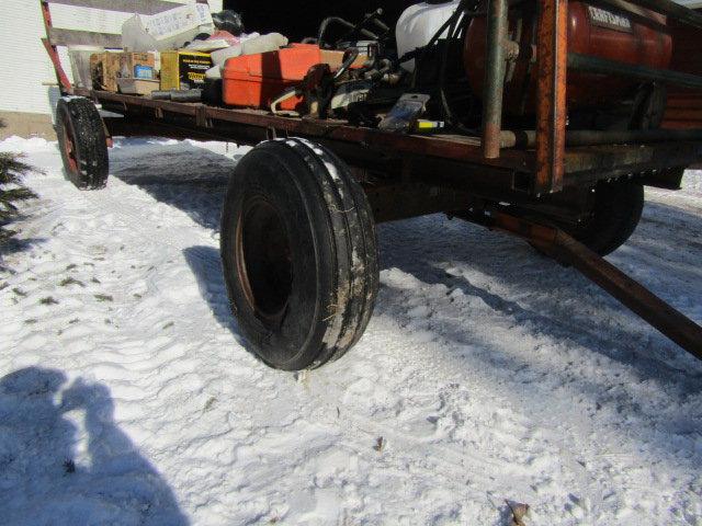 4 Wheel Wagon with Wooden 6 X 16 Ft. Rack