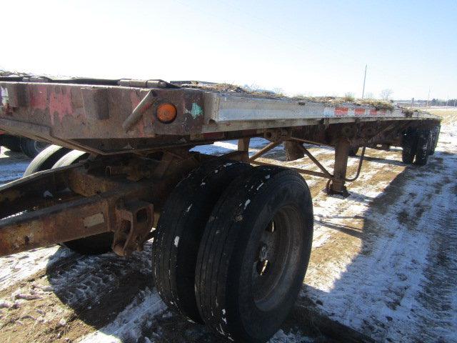 96 Inch Wide X 48 Ft. Long Spread Axle Flat Bed Semi Trailer