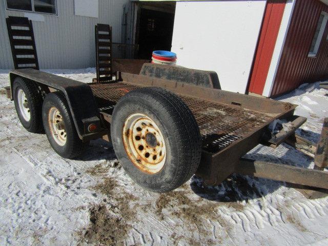 2004 Felling 6.5 Ft. X 12 Ft. Tandem Axle Skid Loader Trailer