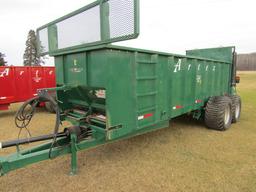 Artex Model SB 600 ( 600 Bushel ) Tandem Axle Vertical Beater Manure Spread