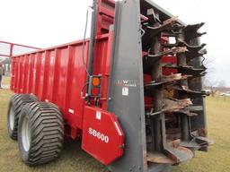 Artex Model SB 600 ( 600 Bushel ) Tandem Axle Vertical Beater Manure Spread