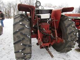 1968 IH 656 Hydro Gas Tractor, Open Station, Flat Top Fenders, Wide Front,