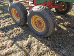 9 X 24 Ft. Steel Bale Trailer on MN 12 Ton Tandem Axle Wagon, New 11L X 15