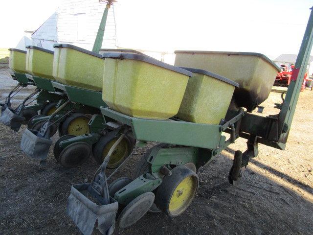 John Deere Model 7000 Four Row Wide Corn Planter, Dry Fertilizer, Herbicide