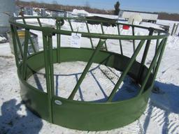 Powder River Round Bale Feeder with Hay Saver, Nice Cond.