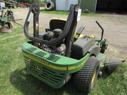 John Deere Model 757 Zero Turn Lawn Mower, 60 Inch Deck, ROPS, Shows 751 Ho