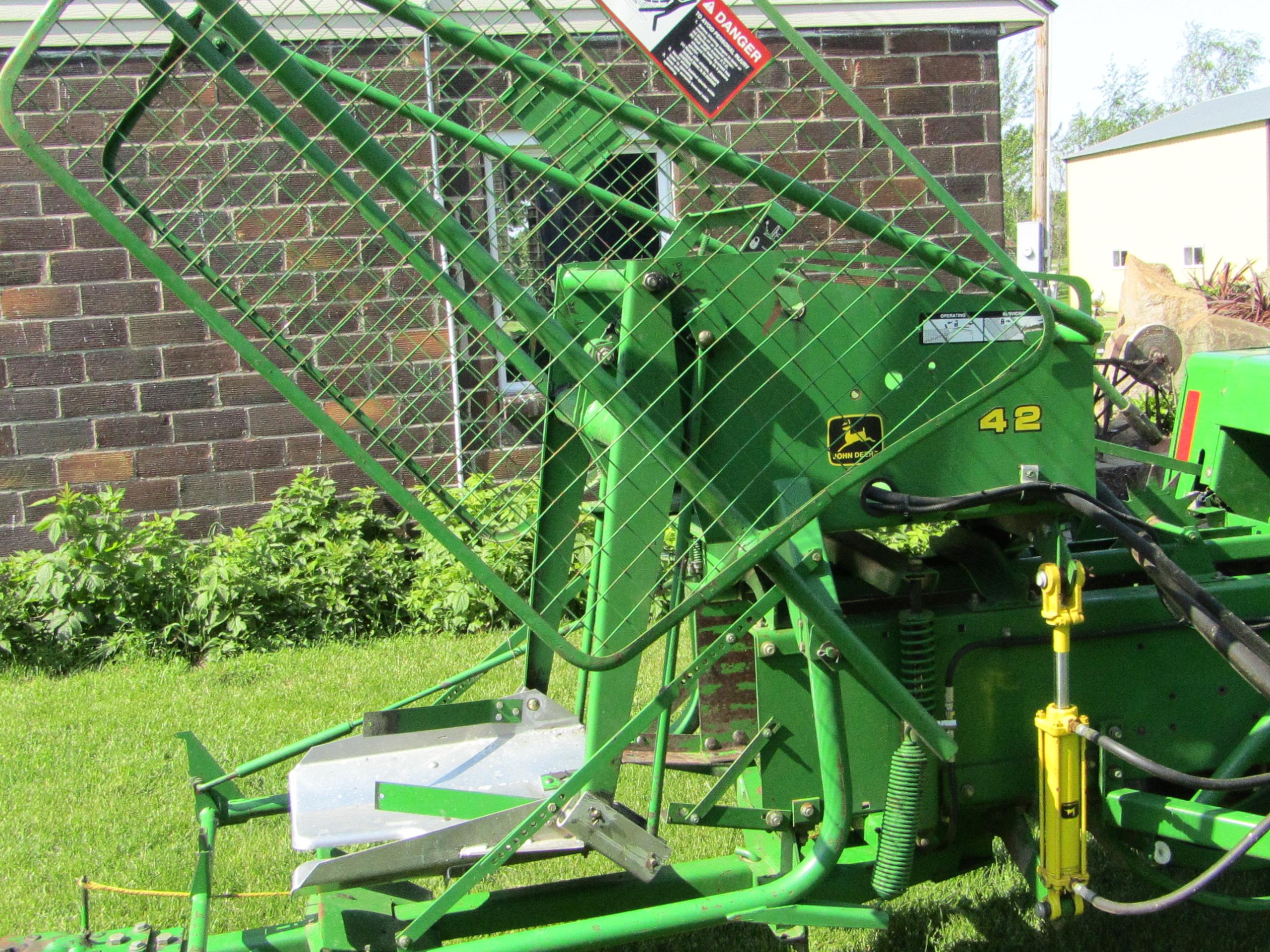 1995 John Deere Model 328 Square Baler, # 42 Fold Up Ejector, One Owner, Al