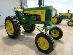 1958 John Deere Model 730 High Crop Diesel Tractor, New 15.5 X 38 Inch Rear