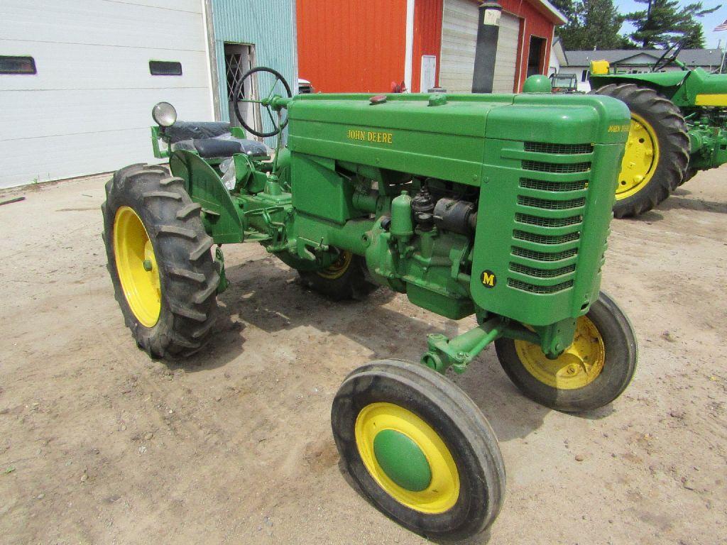 1947 John Deere Model M Gas Tractor, Good 11-24 Rear Tires, Touch-O-Matic H