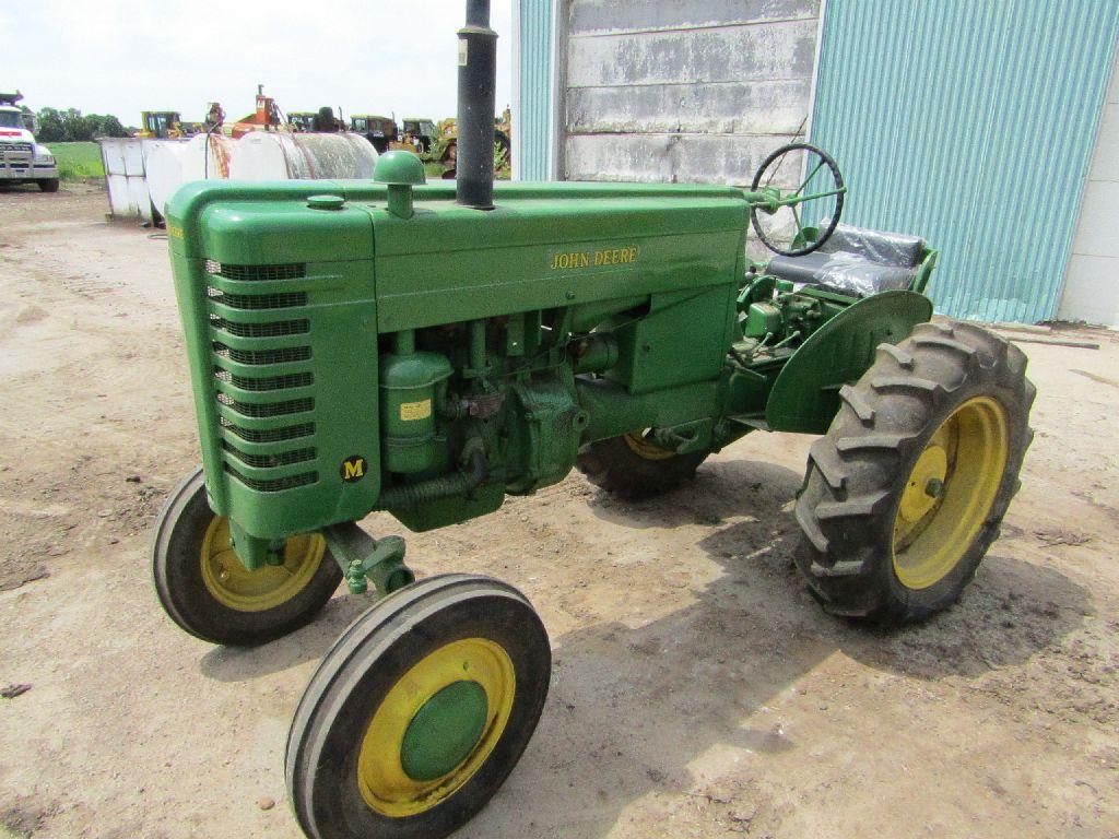 1947 John Deere Model M Gas Tractor, Good 11-24 Rear Tires, Touch-O-Matic H