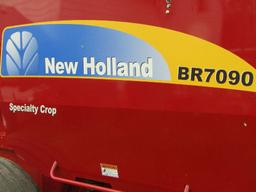 2012 New Holland Model BR 7090 Specialty Crop Round Baler, Net Wrap and Twi