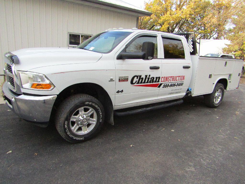 2011 Dodge 3500 One Ton Four Wheel Drive Pickup, Quad Cab, Cummins 6.7 In-L