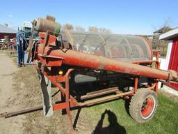 Large Capacity Grain Cleaner with Discharge Auger & 1 HP Electric Motor