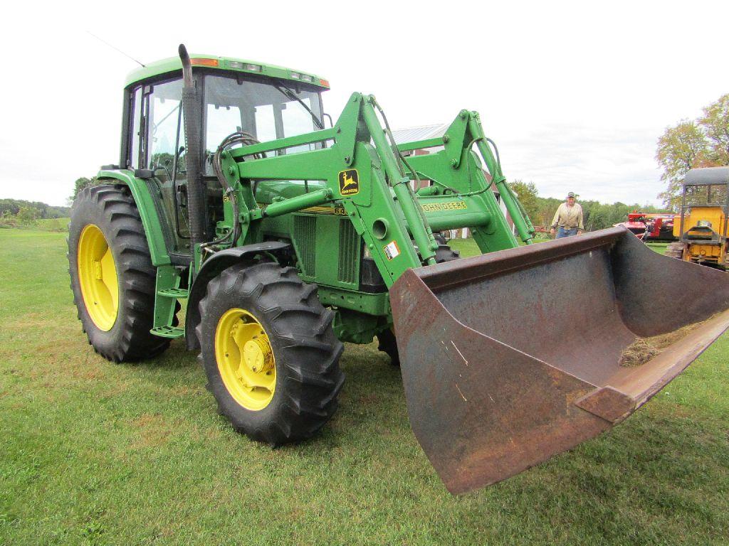 1997 John Deere Model 6400 MFWD Diesel tractor, Dual Door Cab, Air Seat, Fo