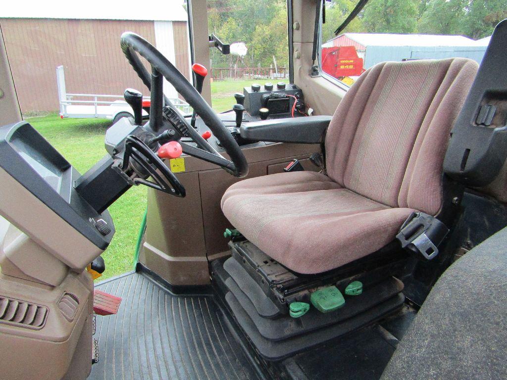 1997 John Deere Model 6400 MFWD Diesel tractor, Dual Door Cab, Air Seat, Fo