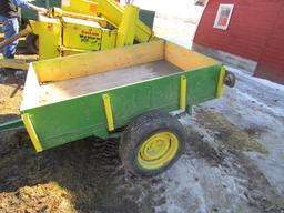 4 X 6 FT. Two Wheel Trailer For ATV or Vehicle, Ball Hitch, Painted JD Gree